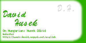 david husek business card